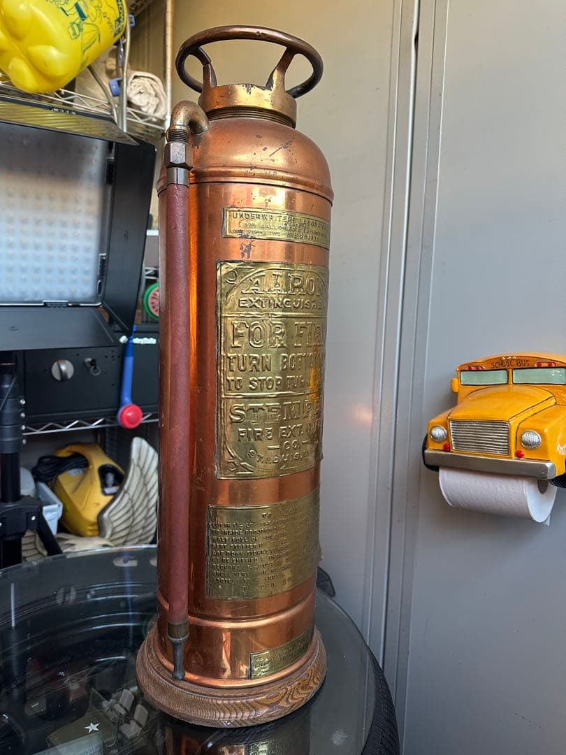 消火器‼️ヴィンテージ‼️銅製‼️MADE IN USA‼️アメリカ製‼️