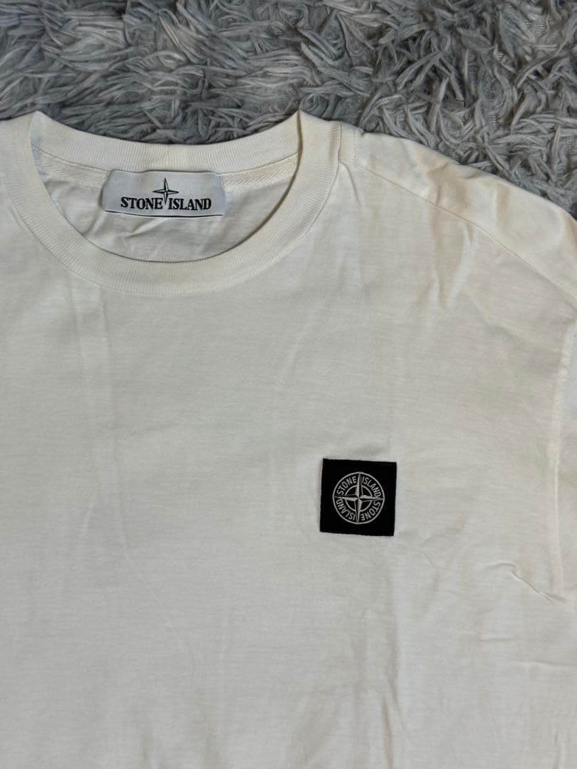 STONE  ホワイト長袖Tシャツ