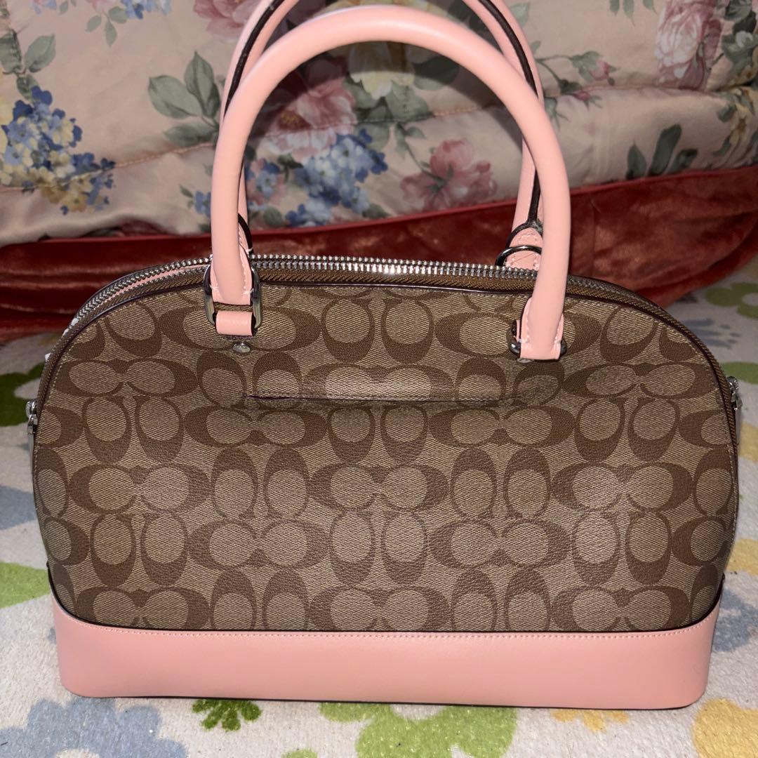 未使用品　COACH ハンドバッグ ブラウン/ピンク