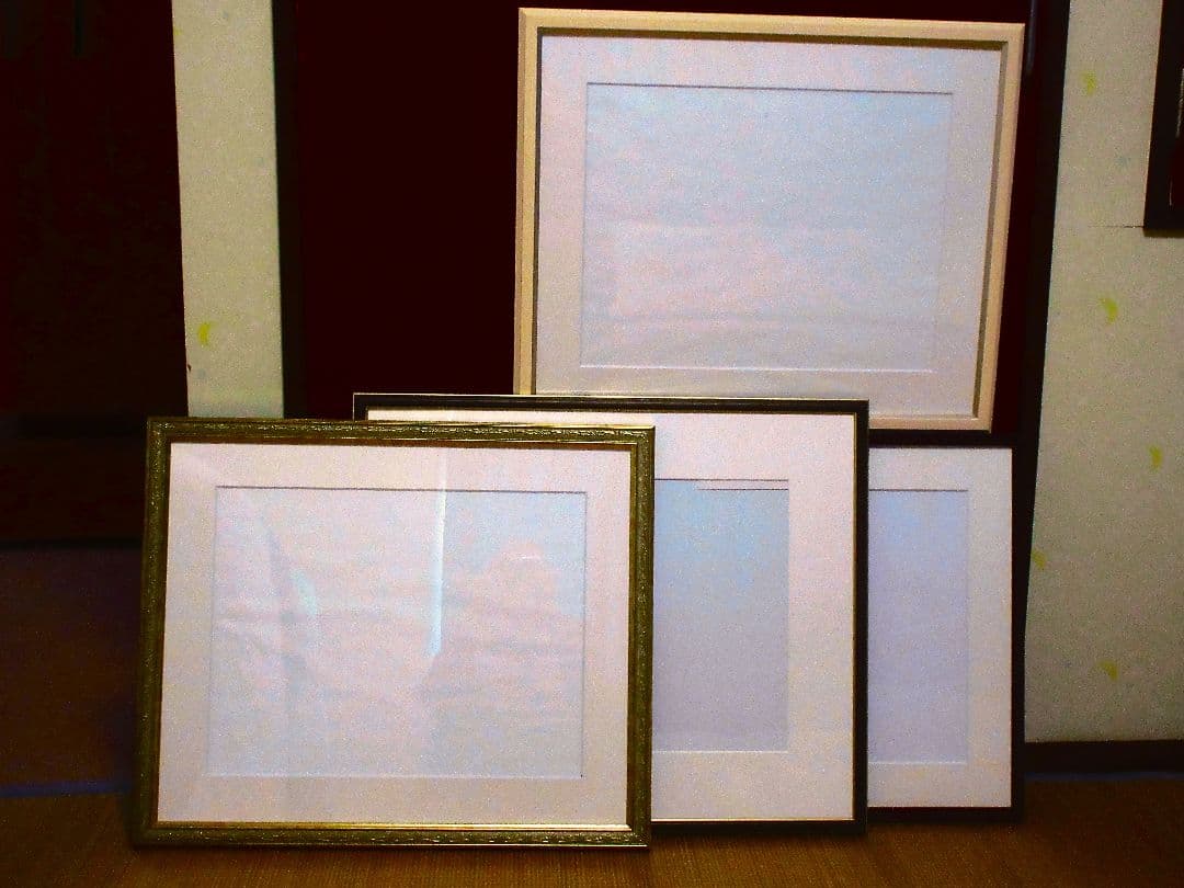 秋の風景 水彩画 F6サイズ 原画 額装済み