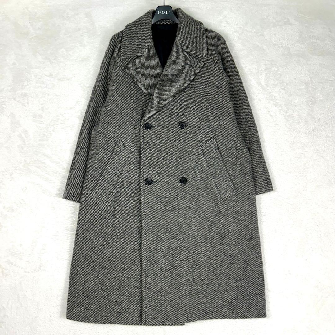 マーガレットハウエル 近年モデルヘリンボーンダブルチェスターコート ユニセックス