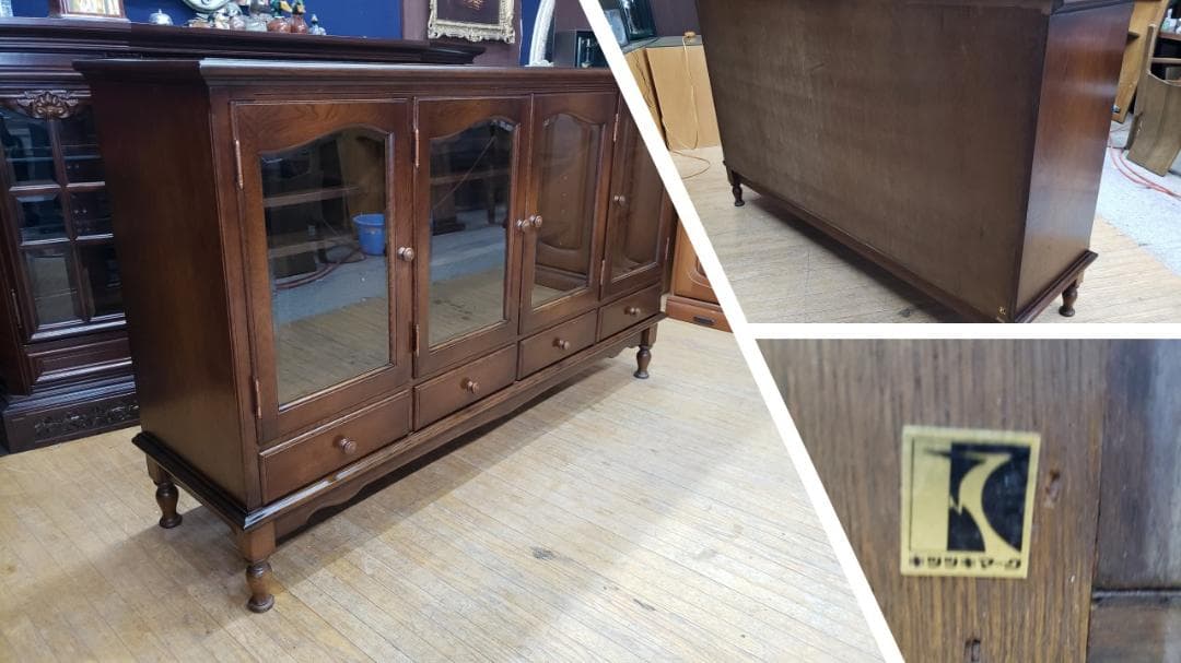 タイラ　K1　飛騨産業　キツツキマーク　脚付き　サイドボード