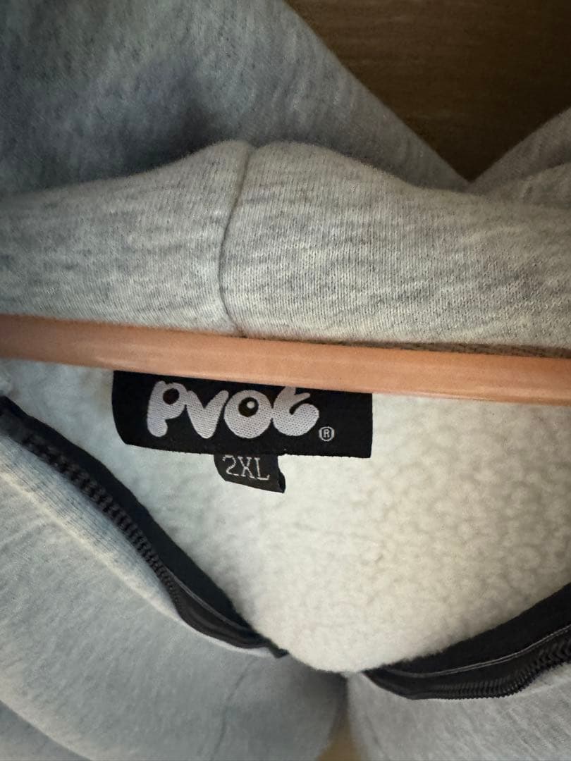 pvot ジップアップパーカー 2XL グレー