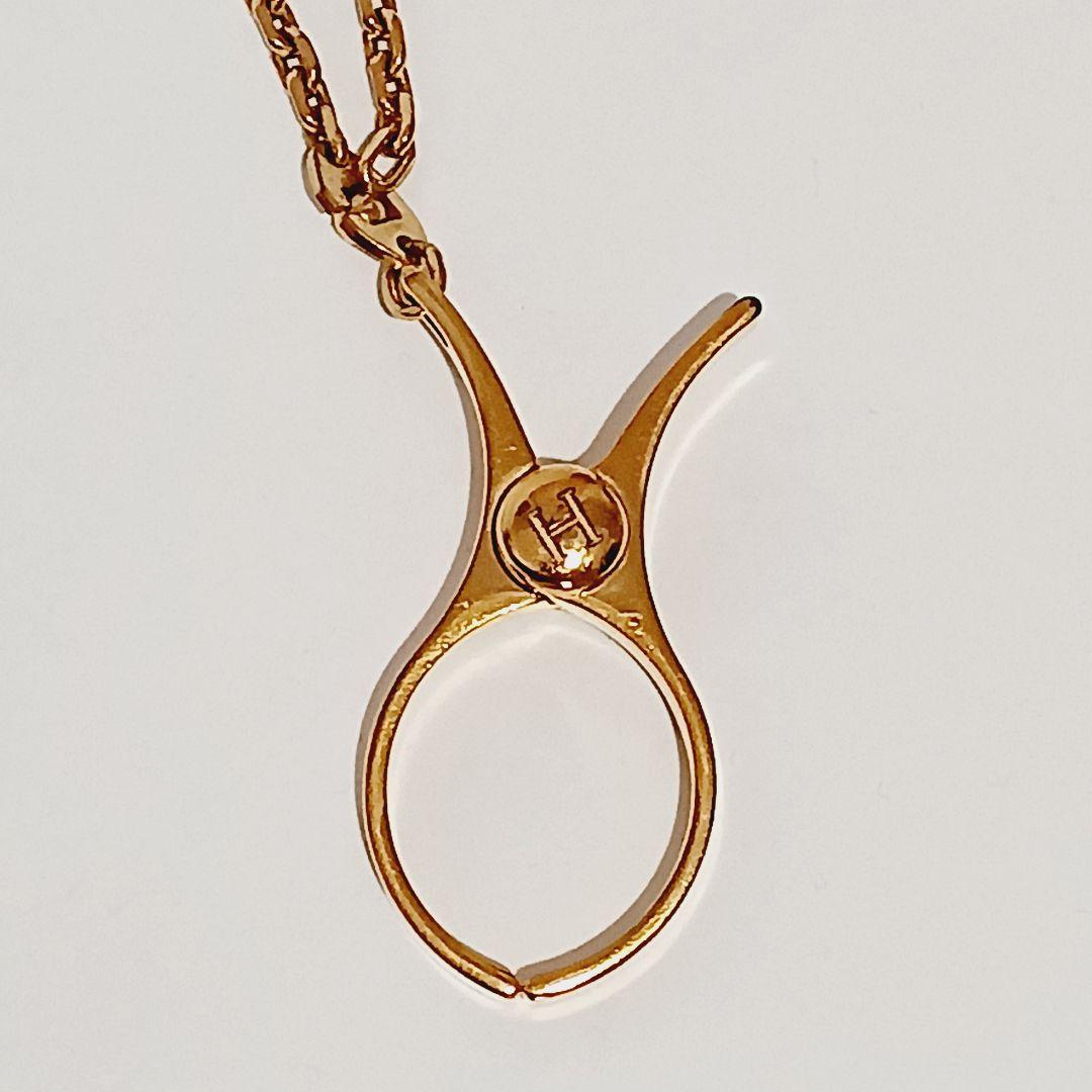 HERMES エルメス フィルー グローブホルダーGP ゴールド 真贋済