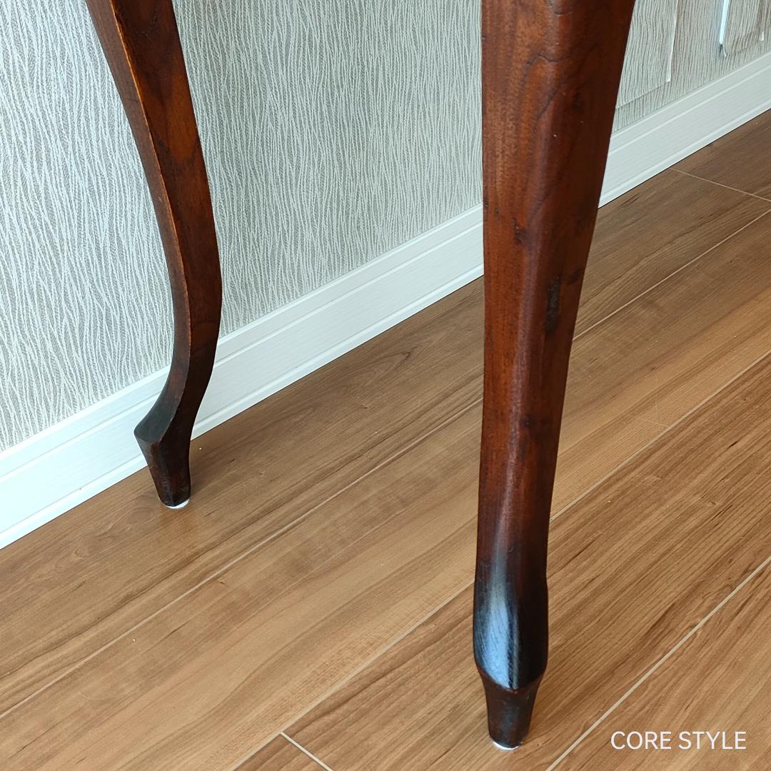 アンティーク　猫脚スクエアテーブル　コンソール　A86