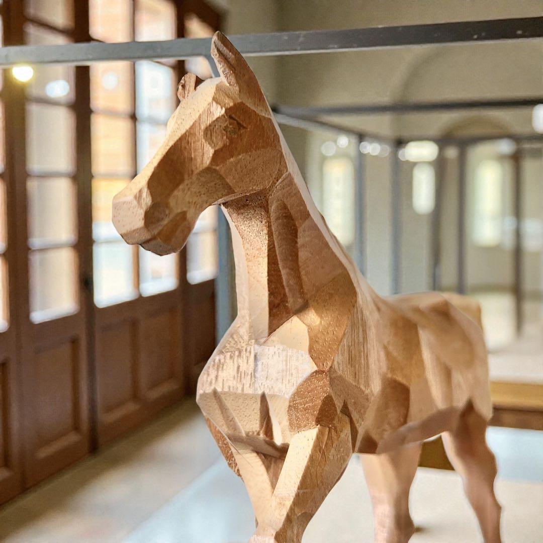 青森 津軽 南部馬 二代目笙舟 山口利信 木彫 一刀彫 郷土玩具 農民美術 午年