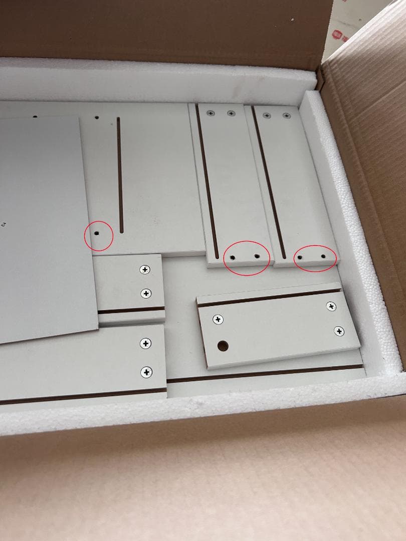 ホワイトドレッサー・鏡台 訳あり品　写真をご確認 102-②