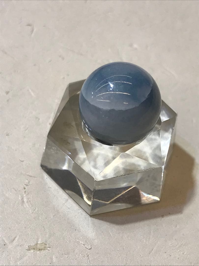 超希少糸魚川コン沢青翡翠丸玉15.4mm