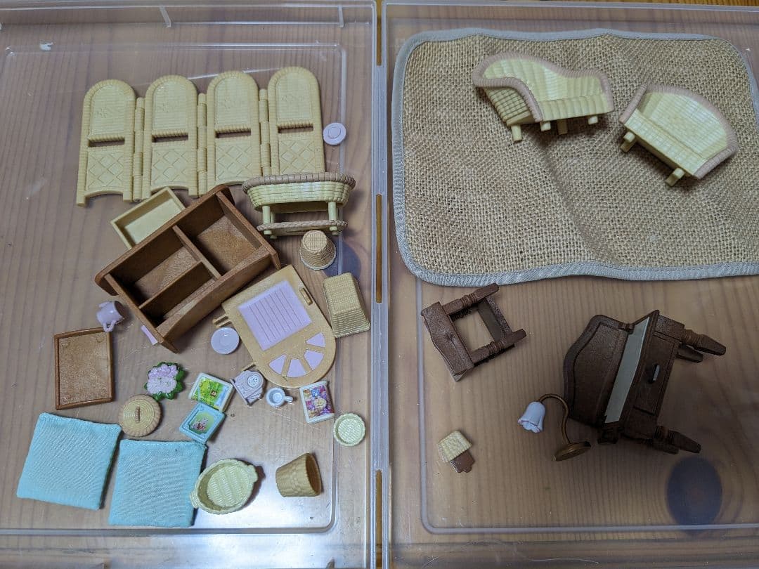 シルバニア　リビングルーム　小物　椅子　テーブル　アーバンハウス　パーツ