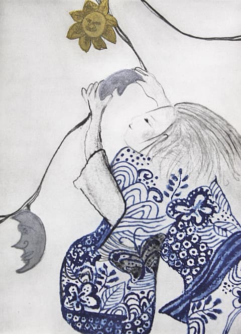 フジ子・ヘミング 【夏の夕】 銅版画