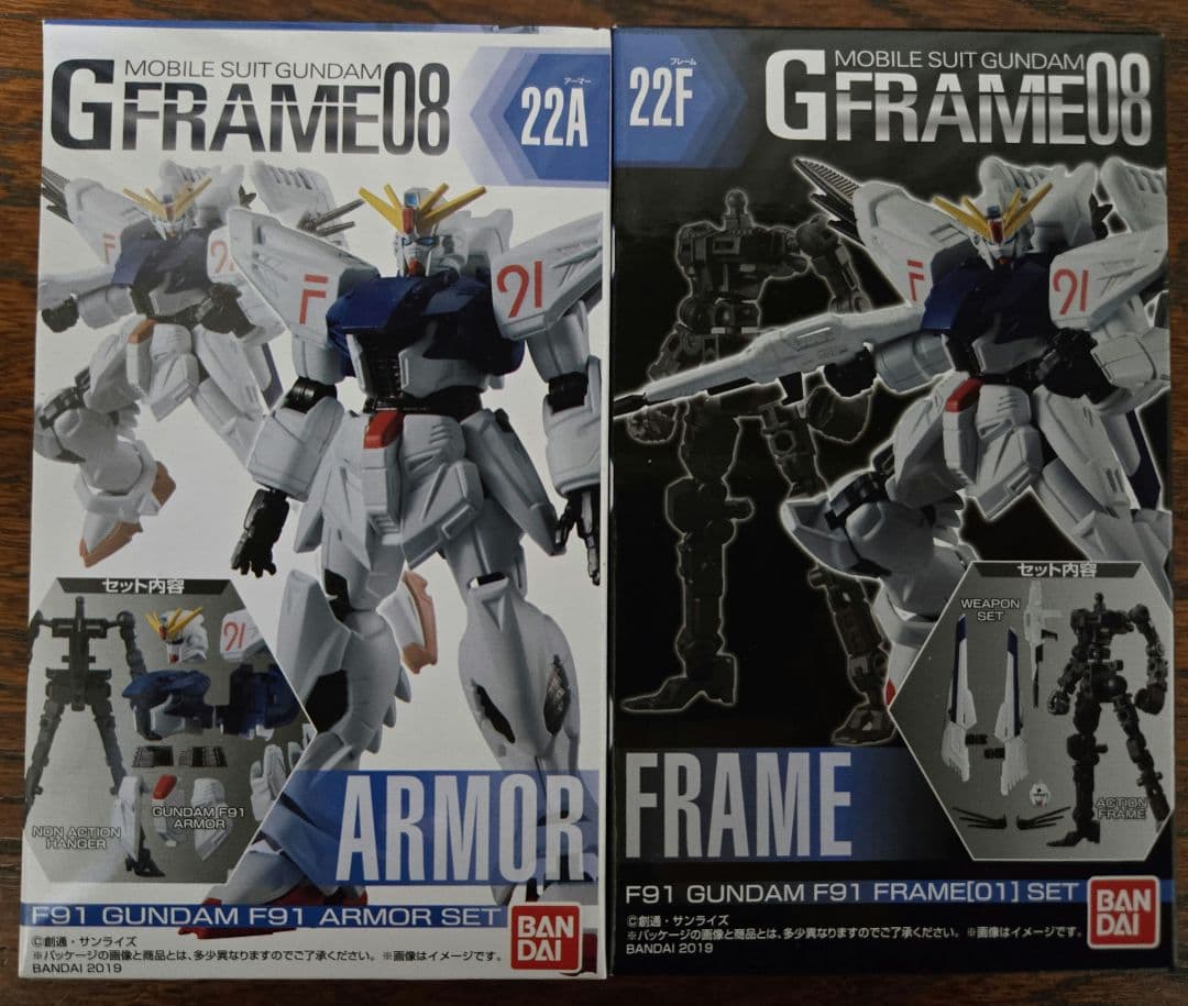 Gフレーム 機動戦士ガンダム 逆襲のシャア&機動戦士ガンダムF91 セット