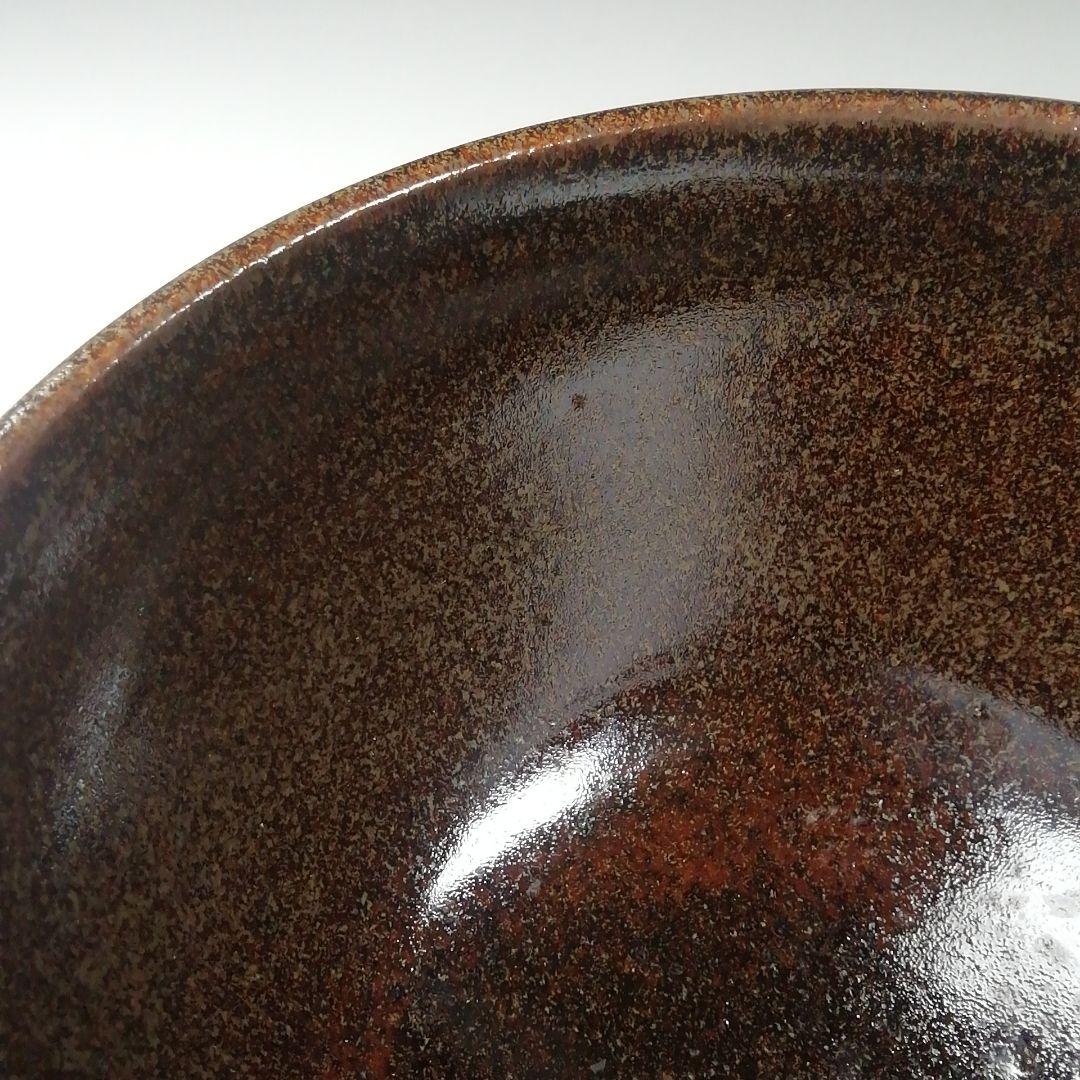 Ｔ４９９　茶碗　『金彩　藤』『膳所焼』『淡海ぜぜ　陽炎園造』共箱　抹茶碗　茶道具