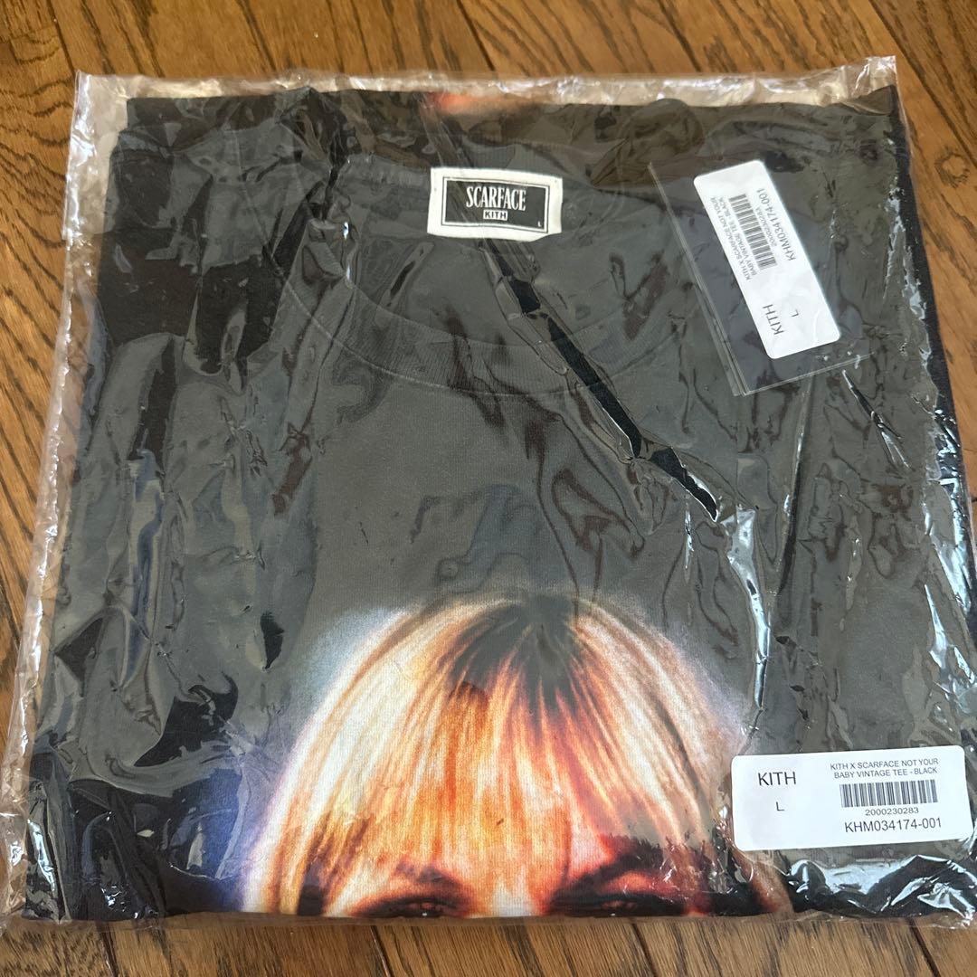 KITH x SCARFACE NOT YOUR BABY TEE L ブラック
