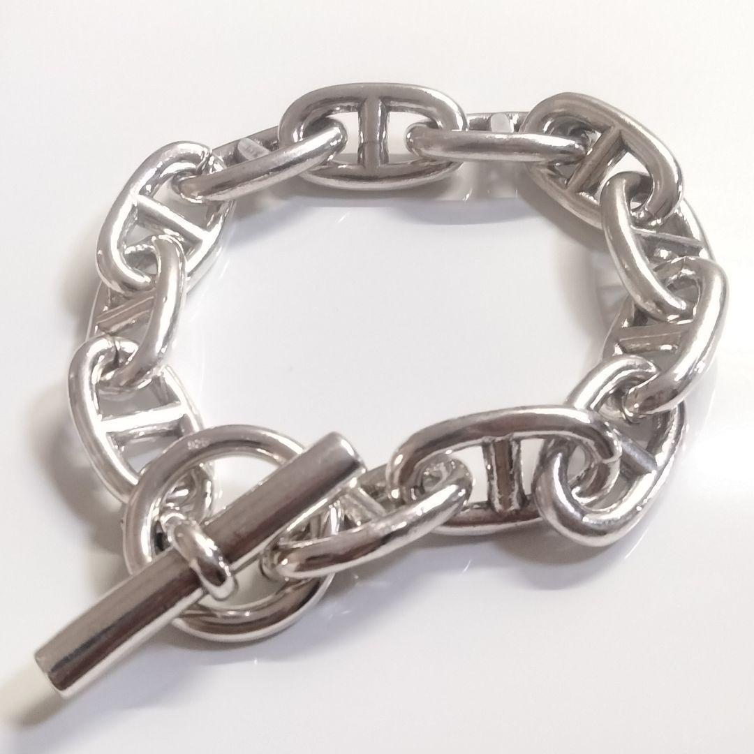 シェーヌダンクル ブレスレット アンカー チェーン メンズ シルバー 925 銀