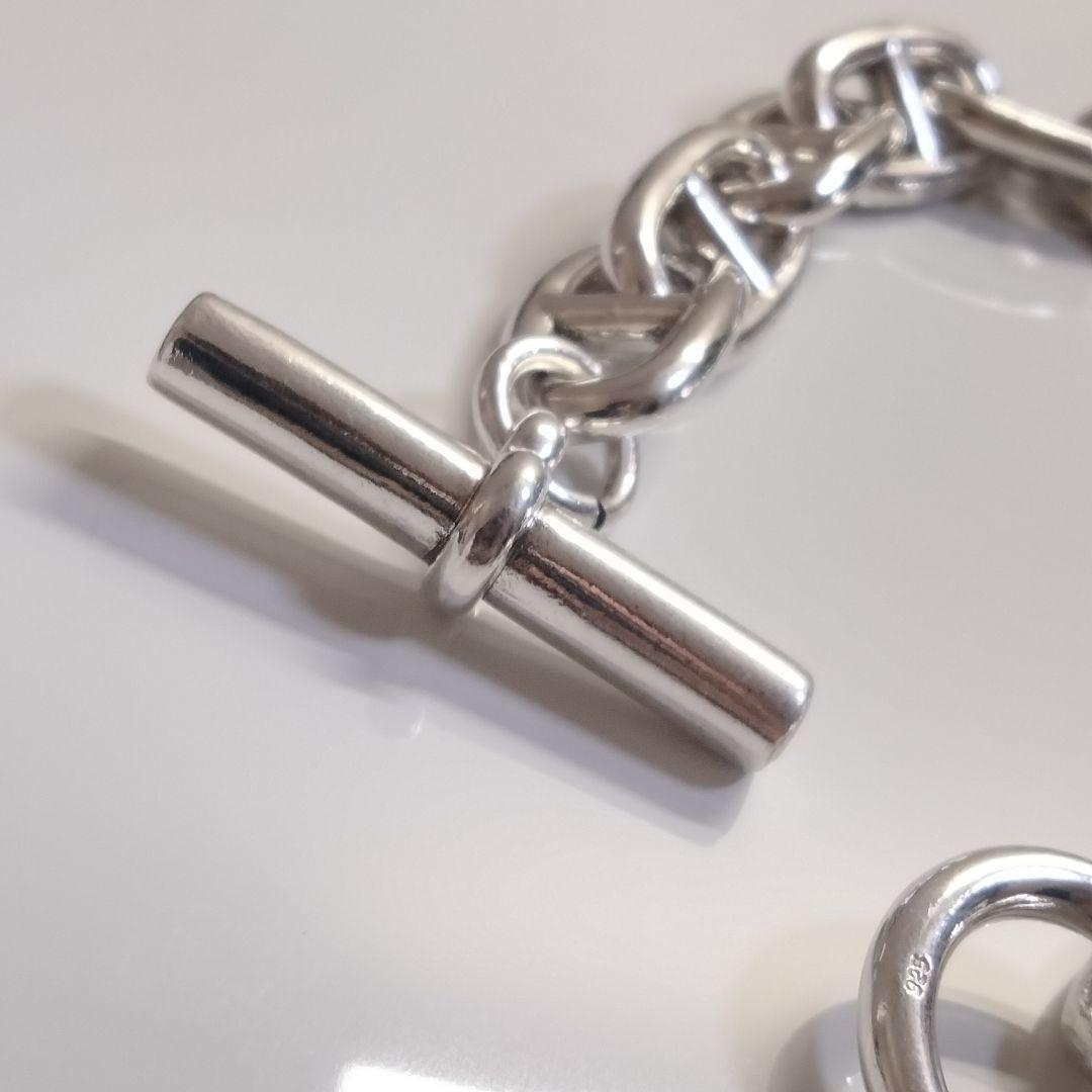 シェーヌダンクル ブレスレット アンカー チェーン メンズ シルバー 925 銀