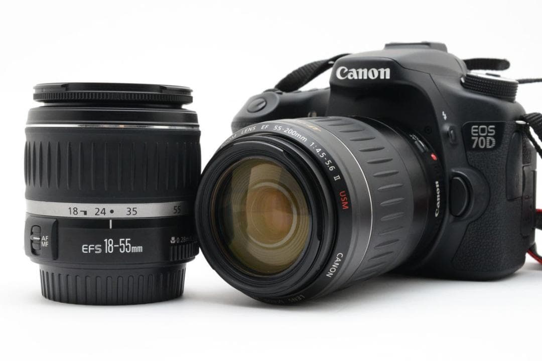 良品　2116ショット　キャノン EOS 70D ダブルレンズキット