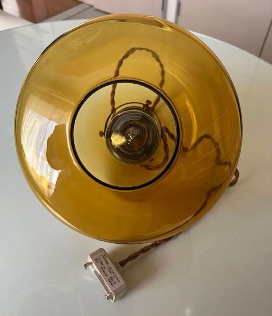 unico ウニコ　アプロス　ペンダントランプ　アンバーガラス　ヴィンテージ調