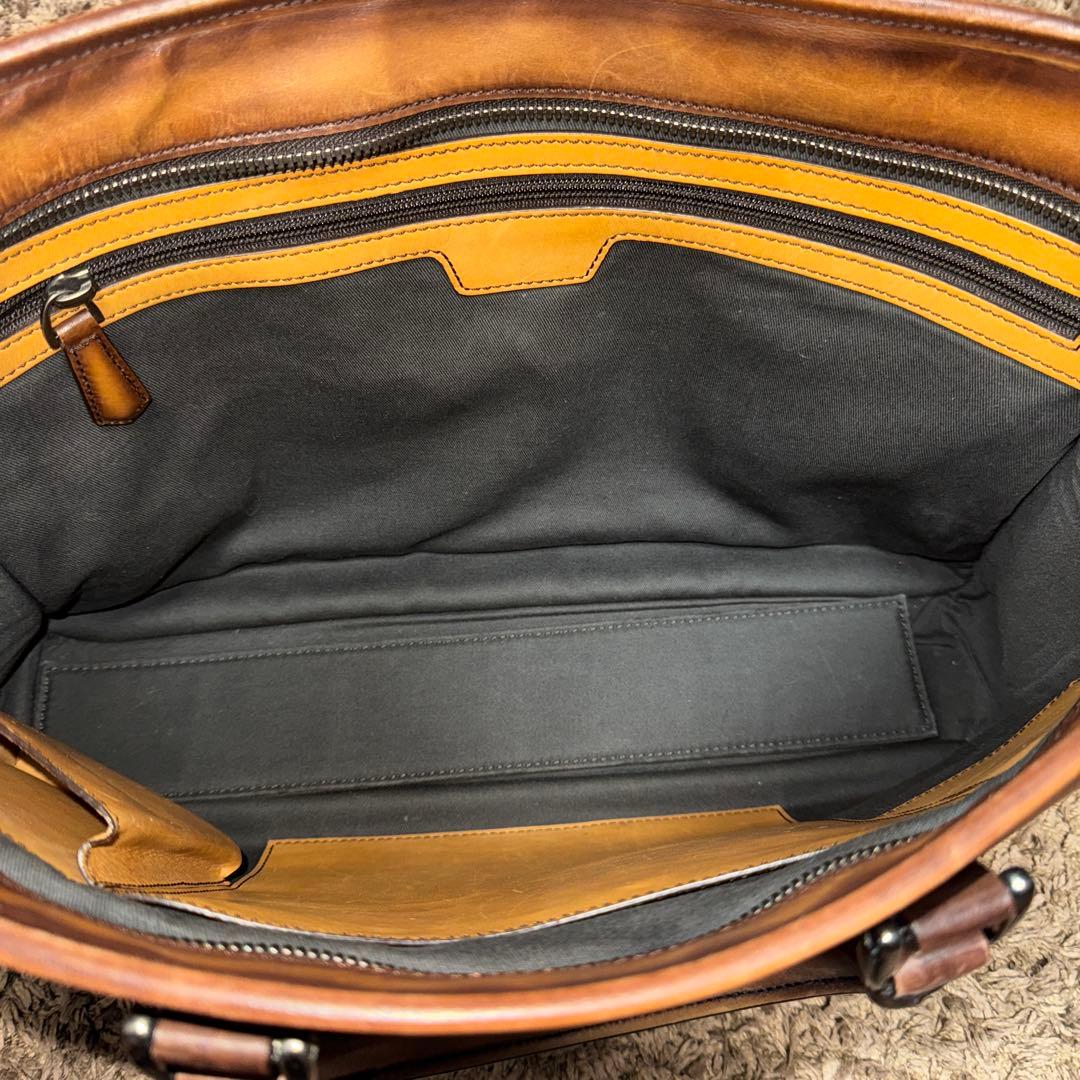 ベルルッティ(berluti)ブラウンレザー ビジネスバッグ