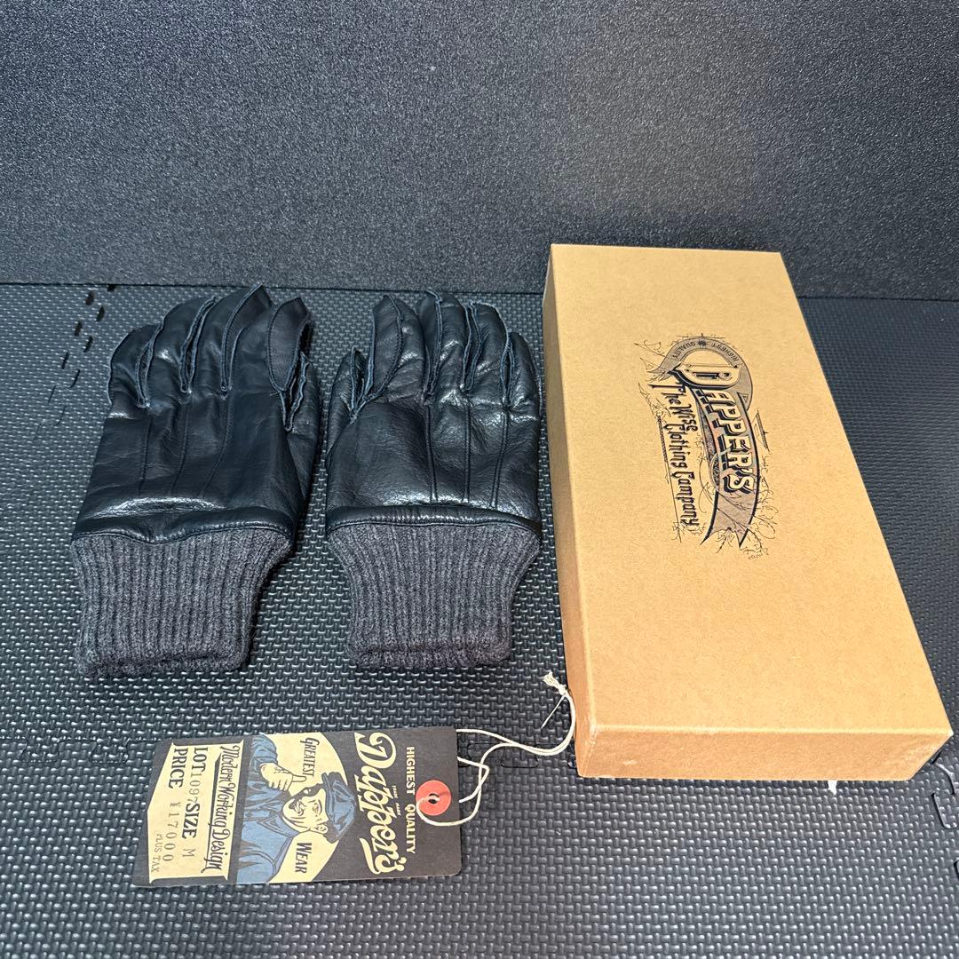 ダッパーズ サイズM レザーグローブ 手袋
