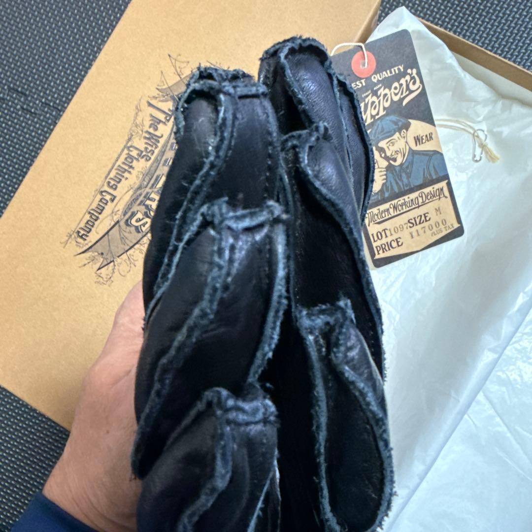 ダッパーズ サイズM レザーグローブ 手袋