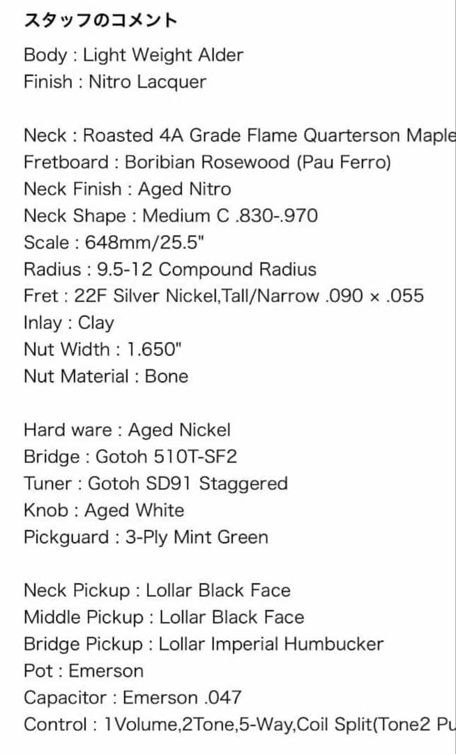 その他 Iconic guitars vintage model62s-hr