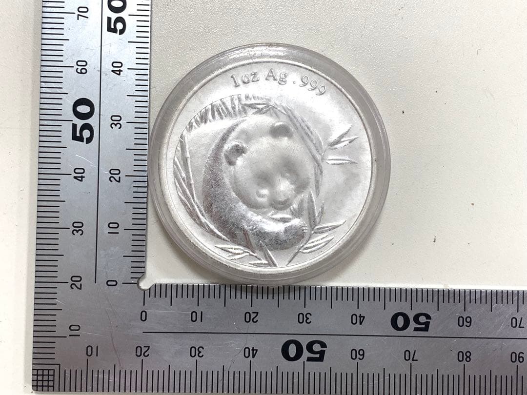 中国　中華人民共和国　パンダ　銀メダル　純銀　silver 21g