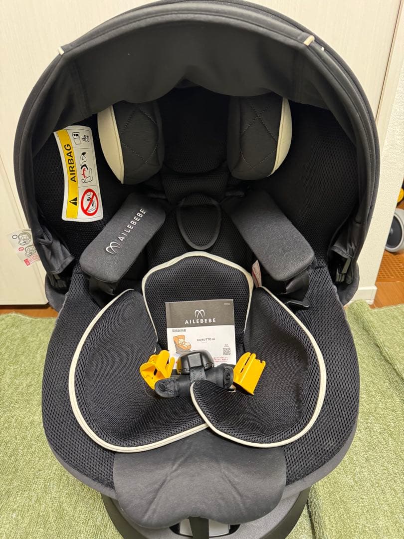 エールベベ クルット6i グランス BF950 ブラック 美品 ISOFIX