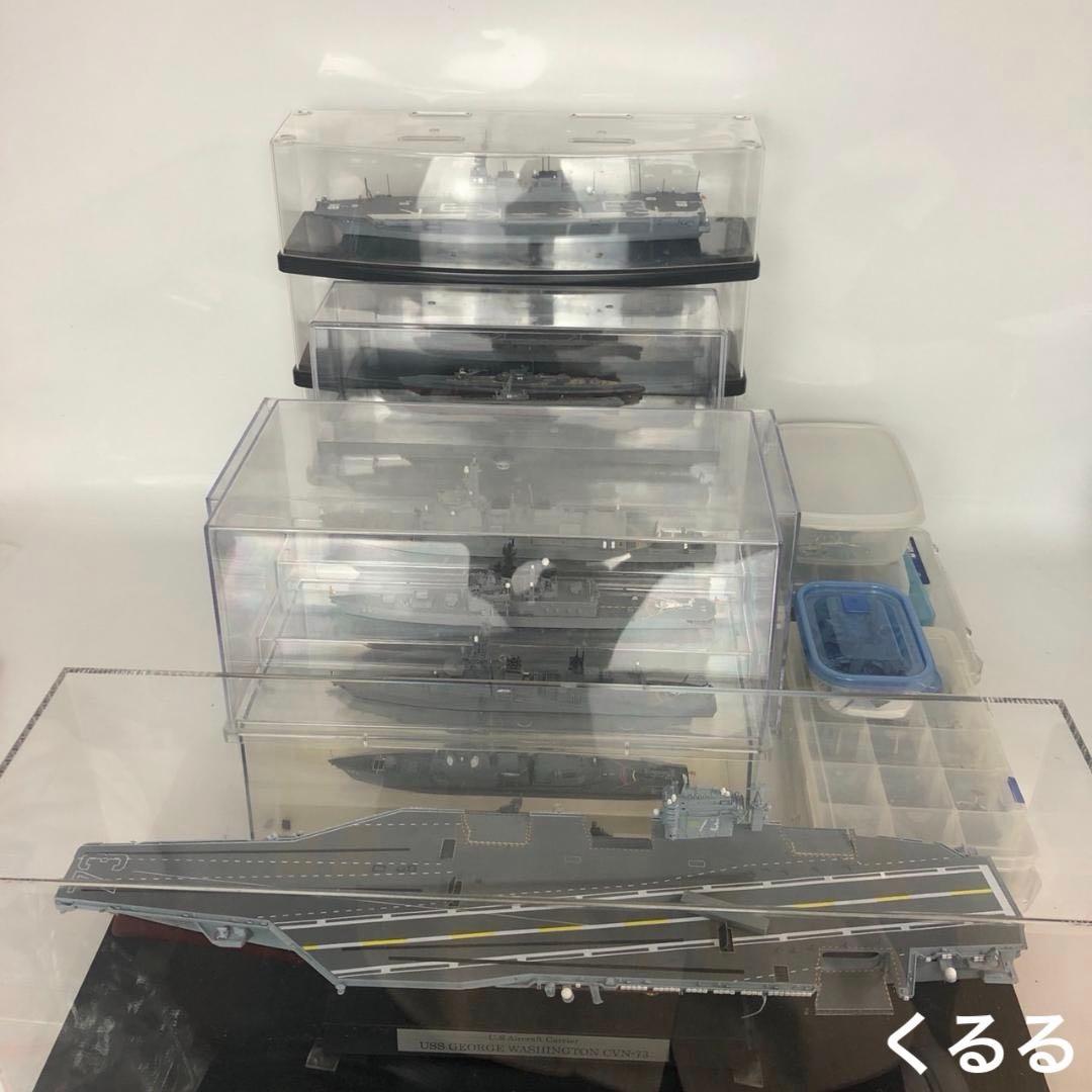 艦船 空母 戦艦 など精密模型 コレクション ケース付き 複数セット