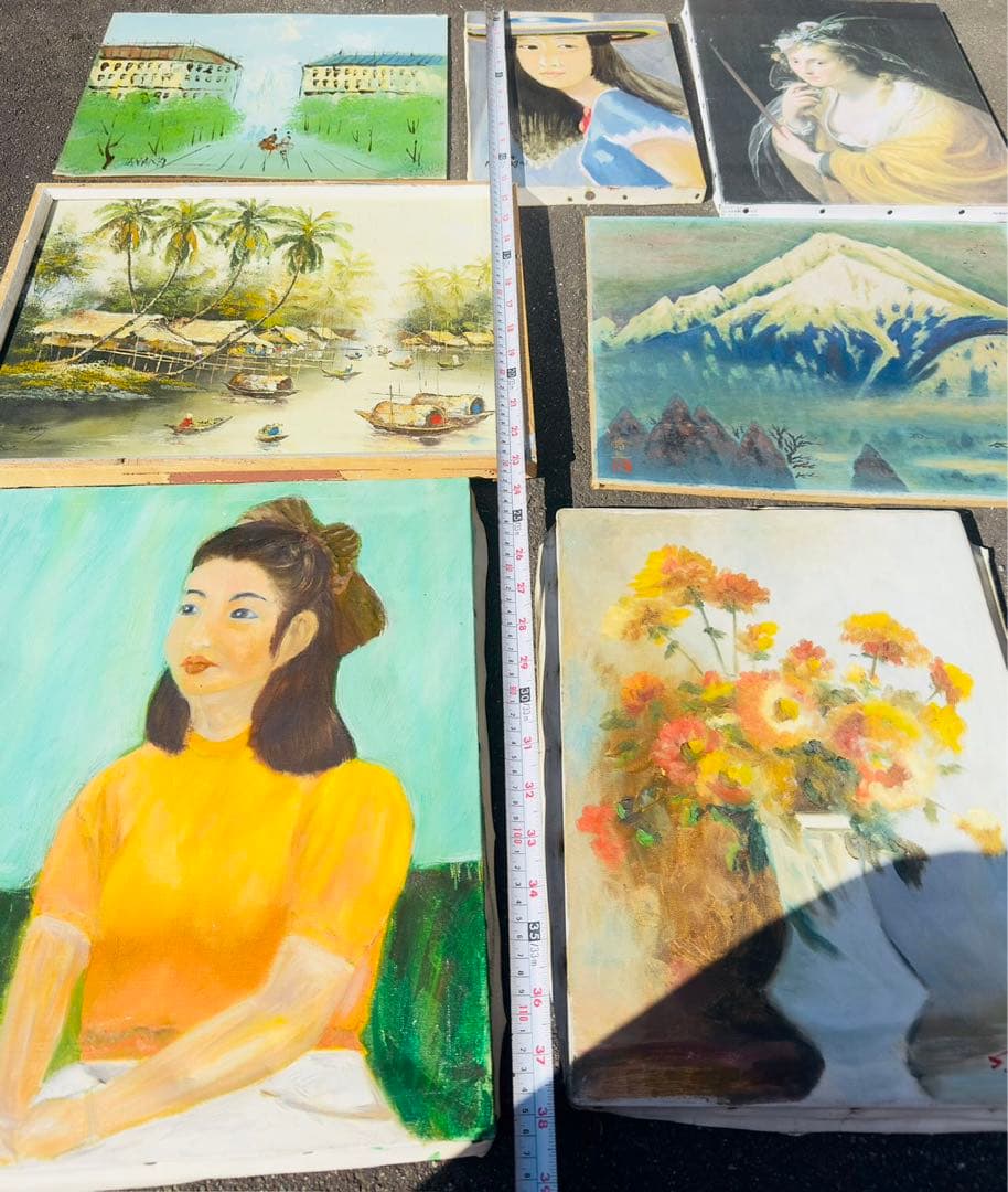 油絵 油彩　色々7枚セット