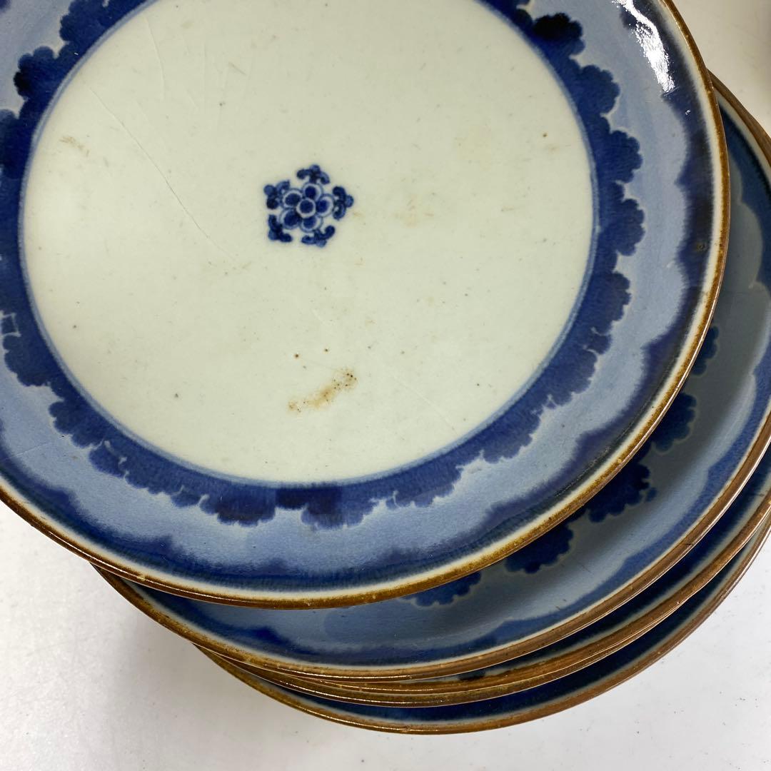 古伊万里　七寸皿19点　木箱付　東Y7-0220①タエチ