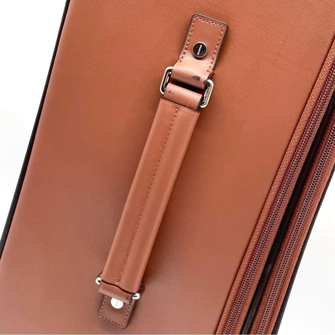 【極美品】コーチ キャリーケース レザー スーツケース 南京錠 ポーチ付 茶