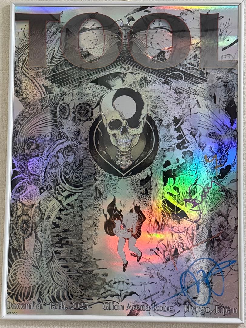 TOOL 神戸公演限定ポスター 限定500部 メンバー全員サイン入り