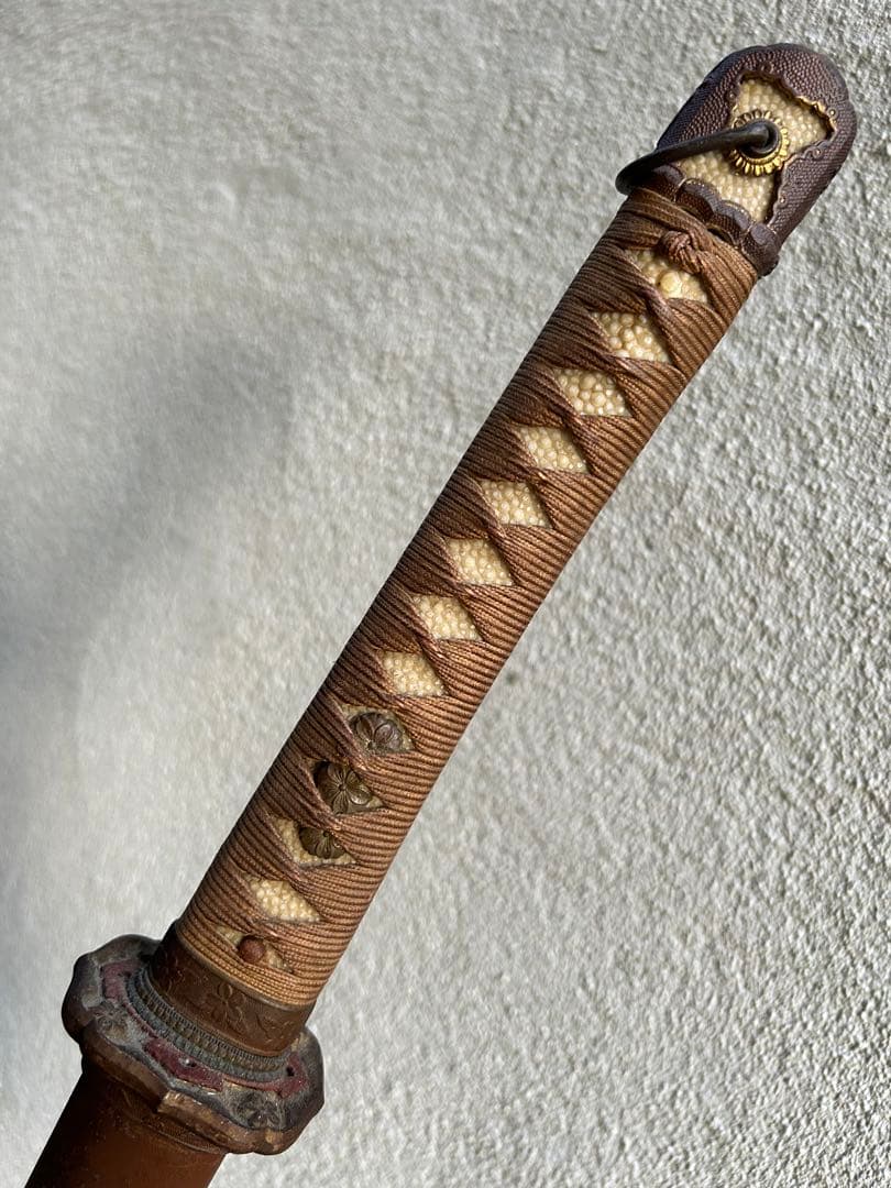 軍刀　鉄鞘　竹光　拵え　日本刀　模造刀　日本軍　　指揮刀 全長100.5cm