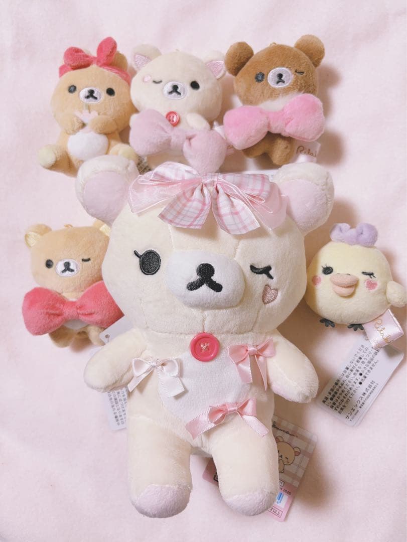 リラックマ　メイクアップシリーズ Makeup てのりぬいぐるみ 6体 セット