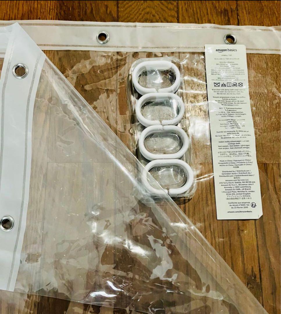 耐水型　シャワーカーテン　ロングサイズ