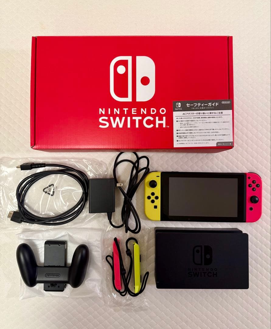 Nintendo Switch 本体 ネオンピンク ネオンイエロー フルセット