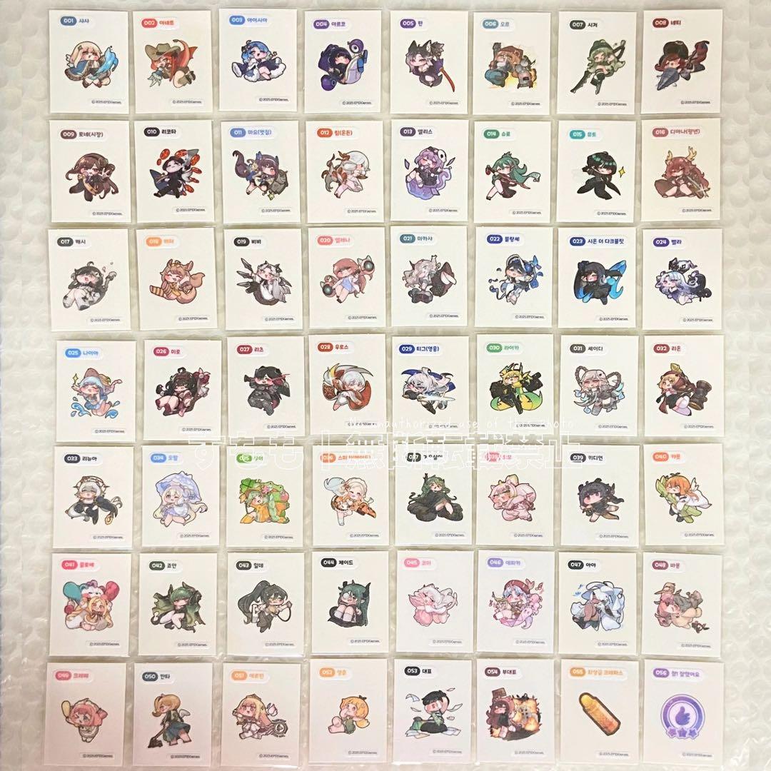 トリッカル emart24 コラボステッカー 56種 コンプリート もちほっぺ