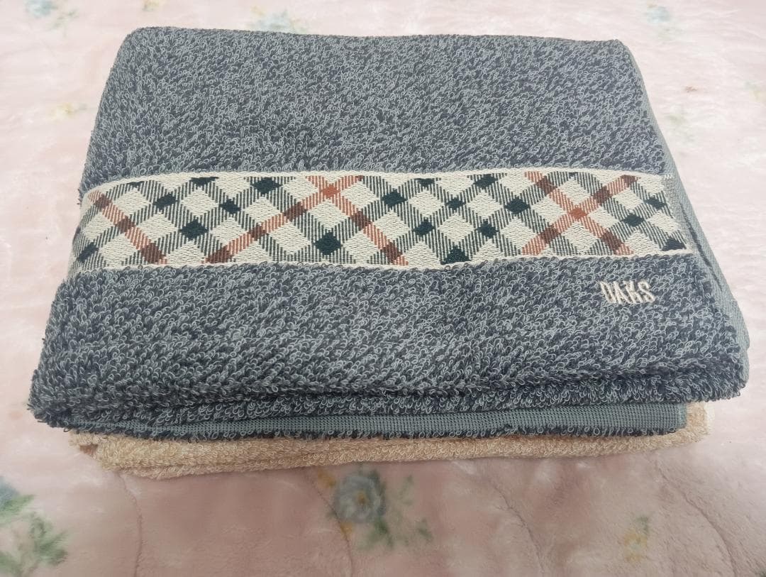 DAKS チェック柄 バスタオル 2枚セット