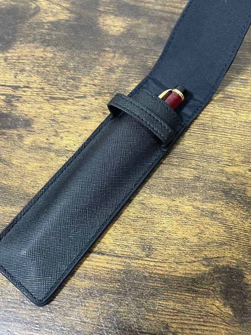 試筆のみ　1996年製　初期型　グランセ　ルビーレッド　マーブル　万年筆 細字