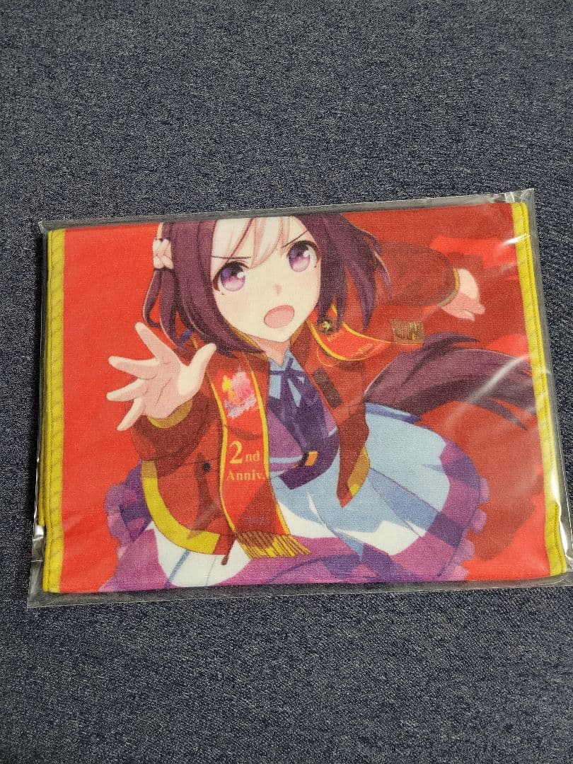 BOSS × ウマ娘 優勝レイ風フェイスタオル　スペシャルウィーク