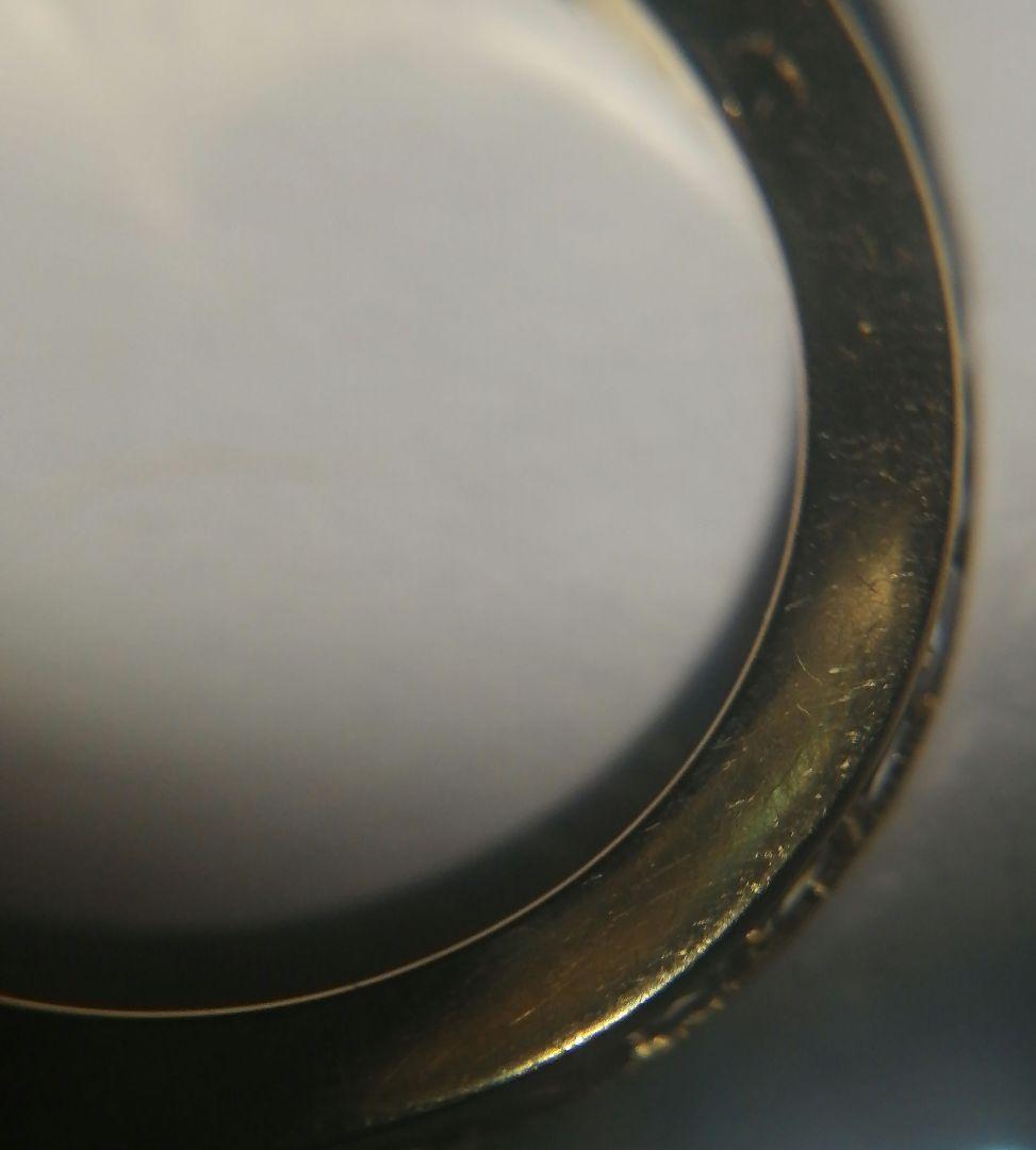 K18YG【3号】グラデーションカラーサファイア フルエタニティ ピンキーリング