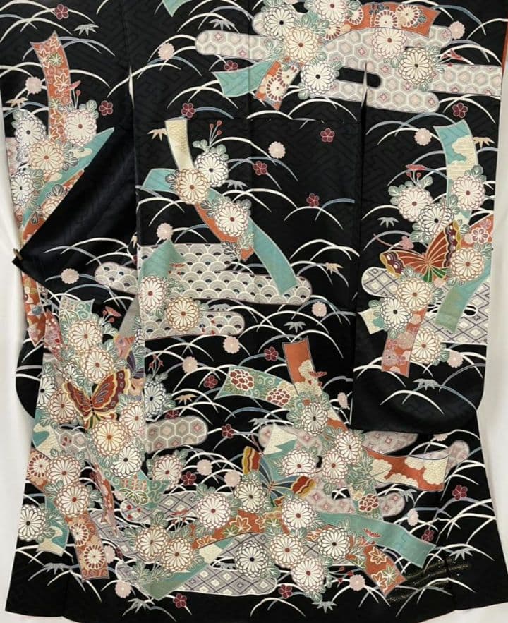 売約済み【WA-Modern】★★正絹　三越謹製　京友禅　振袖7点フルセット★★