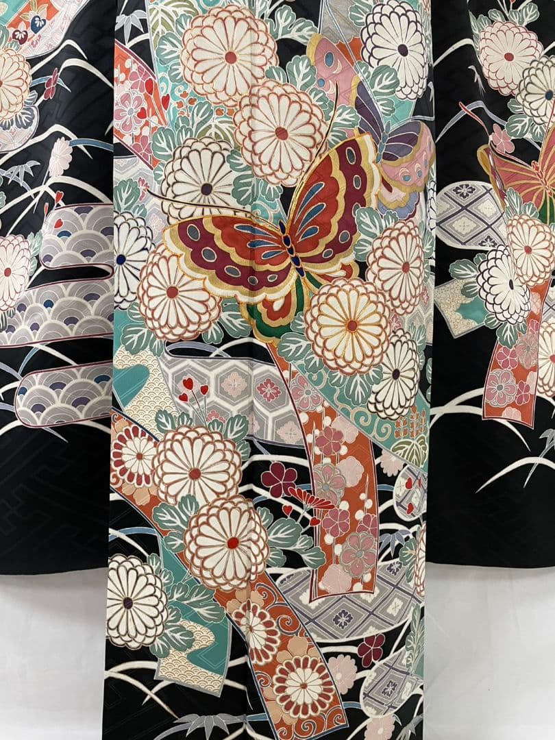 売約済み【WA-Modern】★★正絹　三越謹製　京友禅　振袖7点フルセット★★