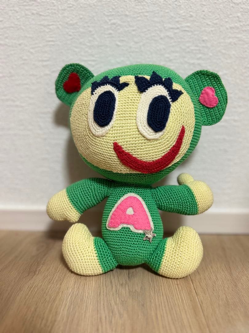 エンジェルブルー ナカムラくん ぬいぐるみ 編みぐるみ 新品 グリーン 緑 レア