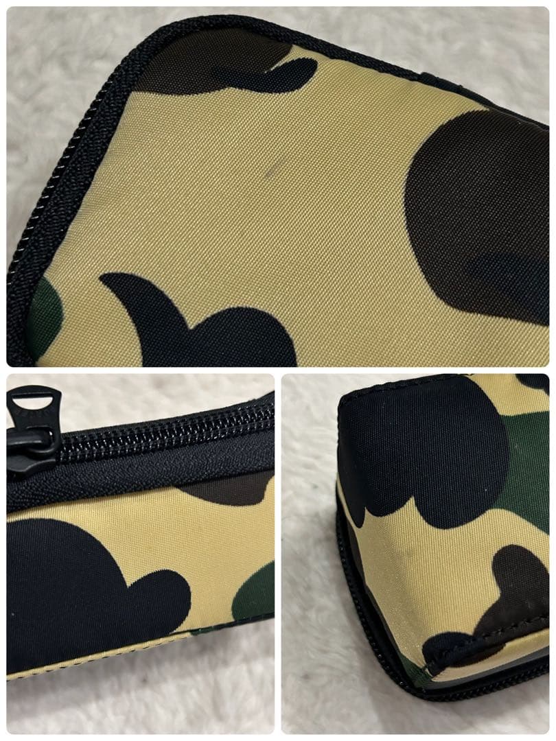 【超激レア 美品】ポーター×アベイシングエイプ メガネケース ポーチ ロゴパッチ