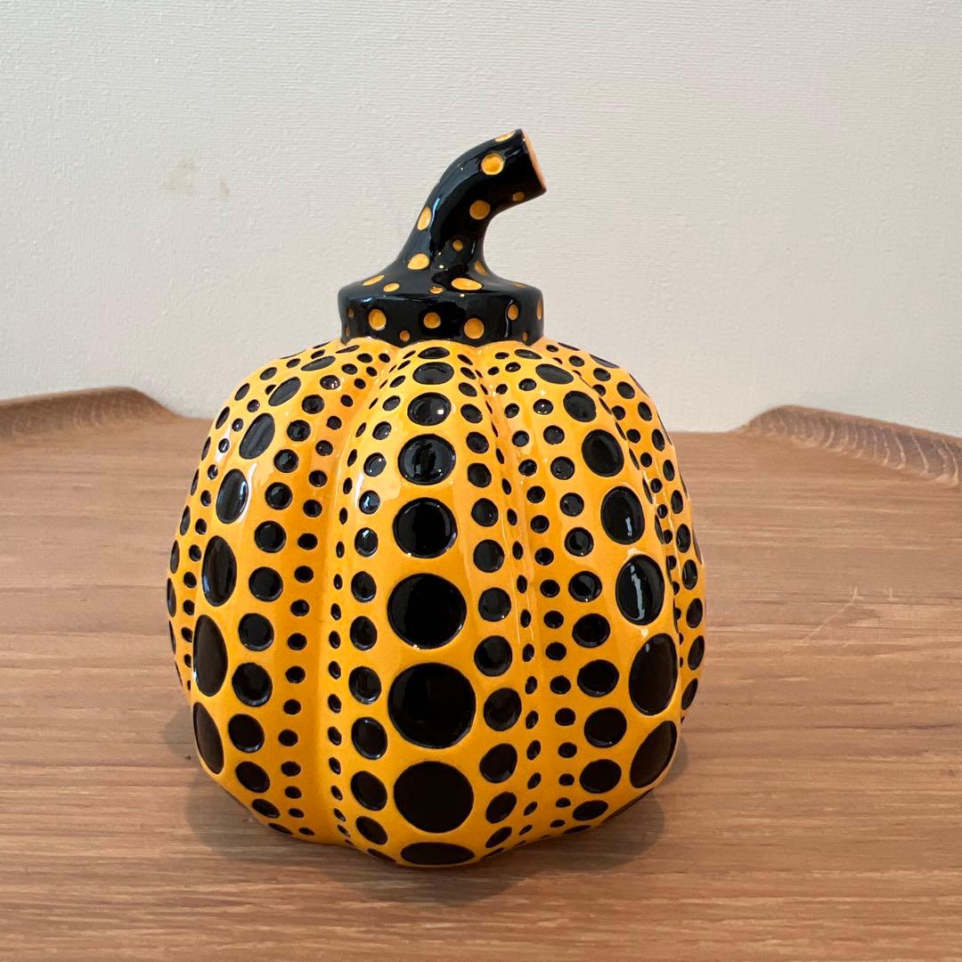 草間彌生 カボチャオブジェ・ペーパーウエイト黄色