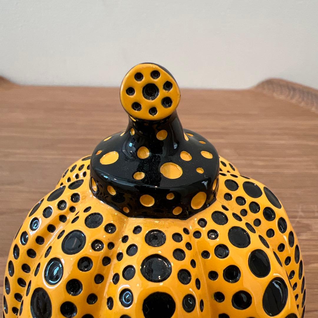 草間彌生 カボチャオブジェ・ペーパーウエイト黄色