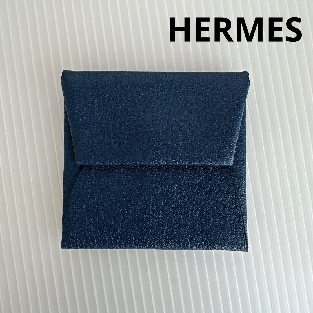極美品　HERMES エルメス バスティア レザー　ケース 小銭入れ