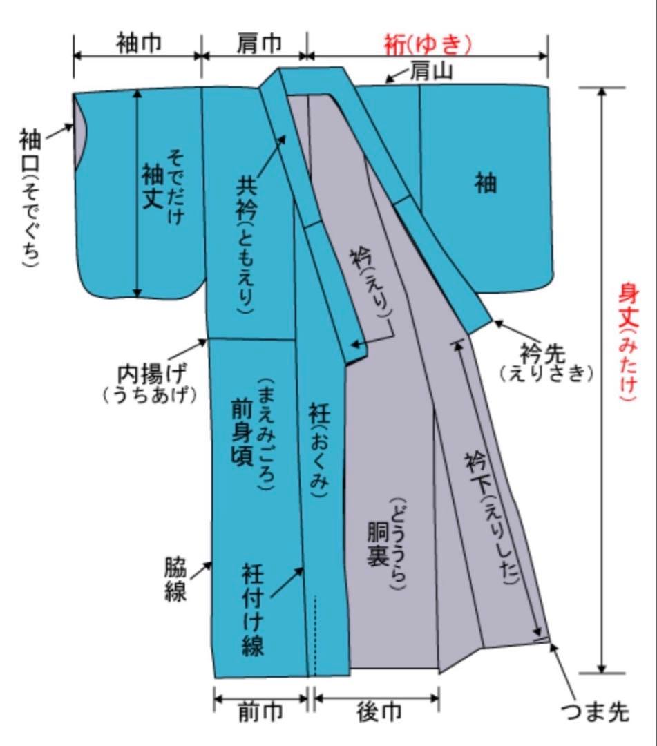 B5 鶴に季節の花々 金彩 正絹 袷 振袖 着物 成人式 K15