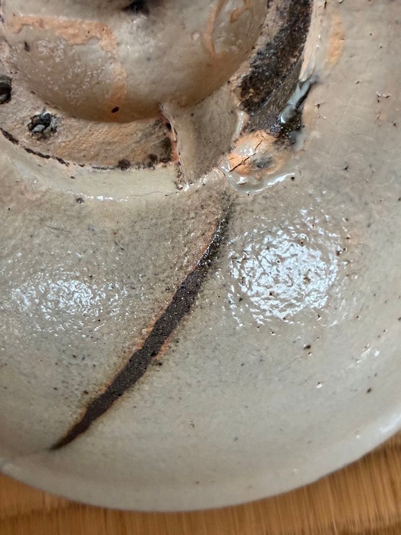 茶道具『粉引茶碗 銘「白馬」寺垣外窯 杉本貞光』大亀老師好の陶工　2026年干支